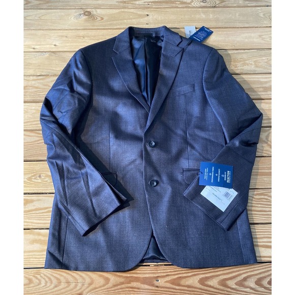 NWT Kenneth Cole Reaction Button Front Blazer Suit Size 40R Men’s Gray